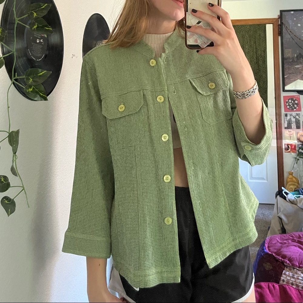 adorable green jacket from Christopher and Banks